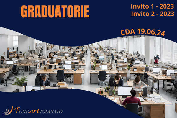 Graduatorie Approvate Inviti 1-2023, 2-2023 CdA del 19.06.2024