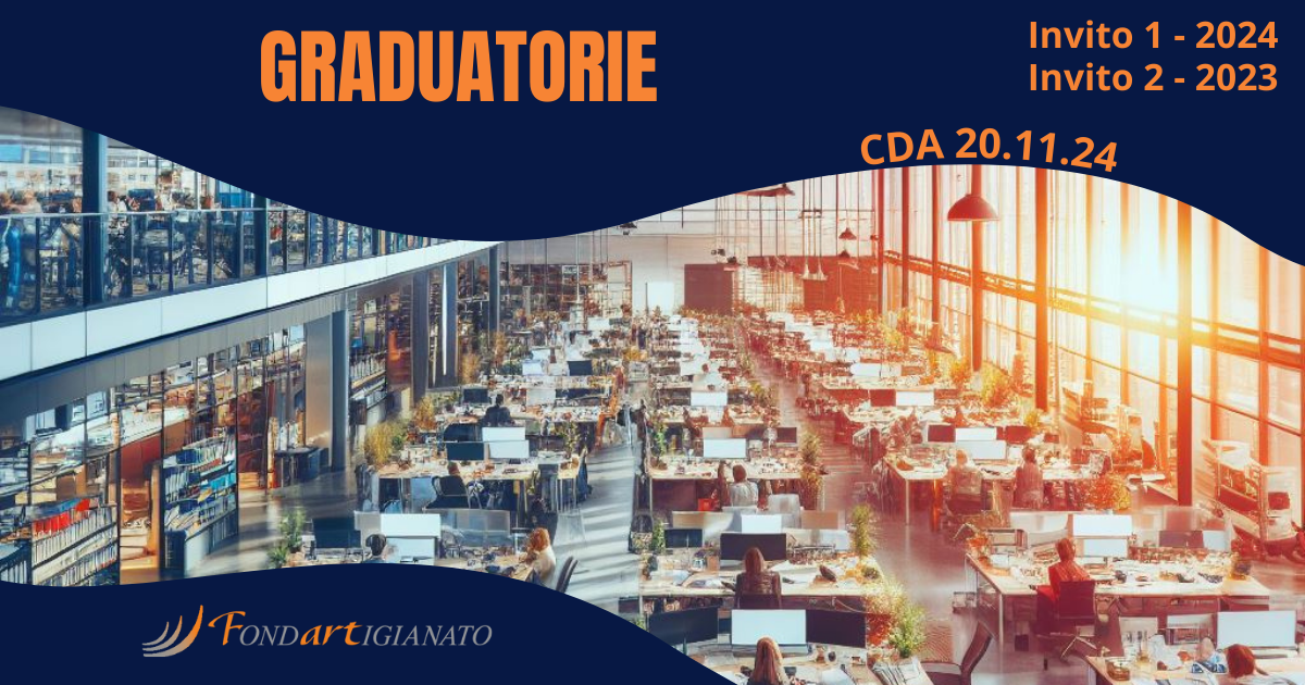 Graduatorie Approvate Inviti 1-2024 e 2-2023 CdA del 20.11.2024