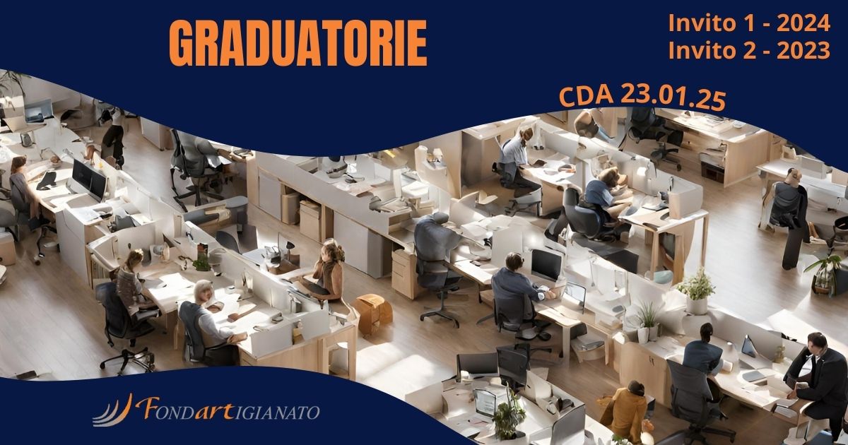 Graduatorie Approvate Inviti 1-2024 e 2-2023 CdA del 23.01.2025